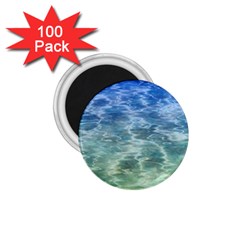 Water Blue Transparent Crystal 1.75  Magnets (100 pack) 