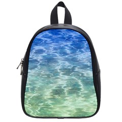 Water Blue Transparent Crystal School Bag (Small)