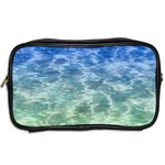 Water Blue Transparent Crystal Toiletries Bag (Two Sides) Back