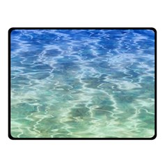 Water Blue Transparent Crystal Fleece Blanket (Small)