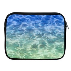 Water Blue Transparent Crystal Apple iPad 2/3/4 Zipper Cases