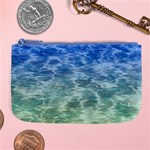 Water Blue Transparent Crystal Large Coin Purse Front