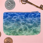 Water Blue Transparent Crystal Large Coin Purse Back