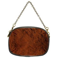 Fur Skin Bear Chain Purse (one Side)