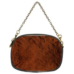 Fur Skin Bear Chain Purse (two Sides)