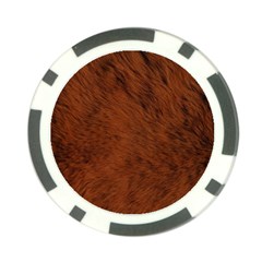 Fur Skin Bear Poker Chip Card Guard (10 Pack)