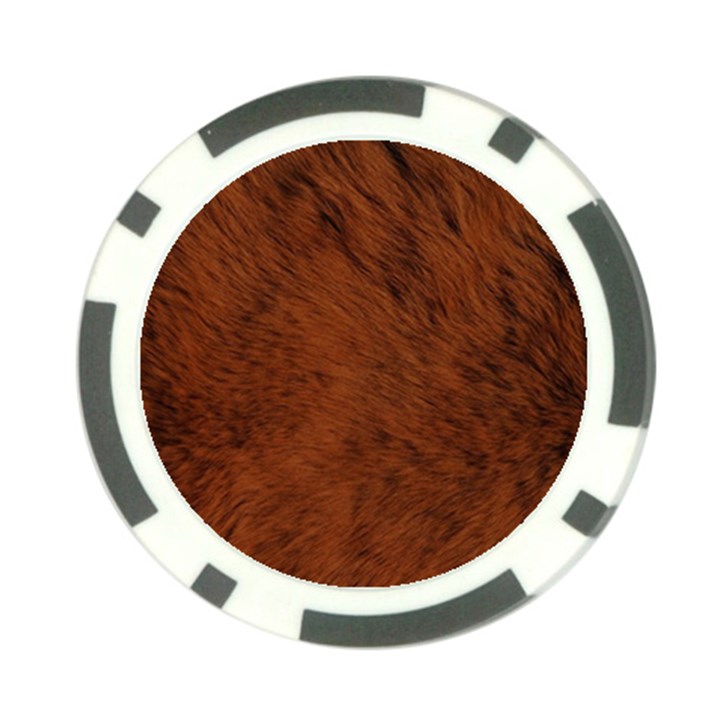 Fur Skin Bear Poker Chip Card Guard (10 pack)