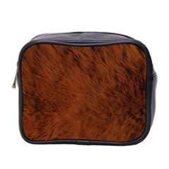 Fur Skin Bear Mini Toiletries Bag (two Sides)