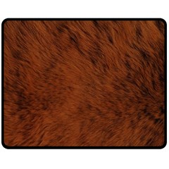 Fur Skin Bear Fleece Blanket (medium)  by HermanTelo