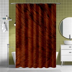 Fur Skin Bear Shower Curtain 48  X 72  (small) 