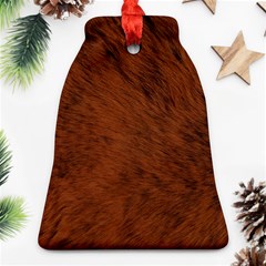 Fur Skin Bear Bell Ornament (two Sides)