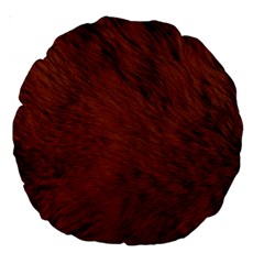 Fur Skin Bear Large 18  Premium Round Cushions