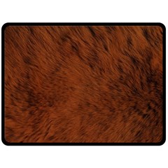 Fur Skin Bear Double Sided Fleece Blanket (large) 