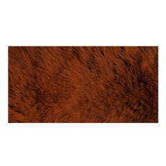 Fur Skin Bear Satin Shawl