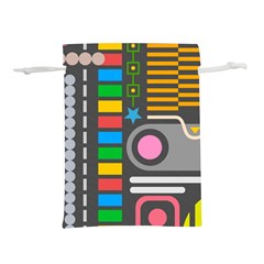 Pattern Geometric Abstract Colorful Arrows Lines Circles Triangles Lightweight Drawstring Pouch (s) by Vaneshart