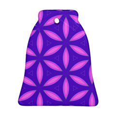 Pattern Texture Backgrounds Purple Bell Ornament (two Sides)