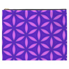 Pattern Texture Backgrounds Purple Cosmetic Bag (xxxl) by HermanTelo