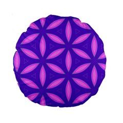 Pattern Texture Backgrounds Purple Standard 15  Premium Round Cushions