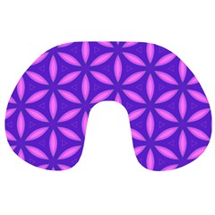 Pattern Texture Backgrounds Purple Travel Neck Pillow