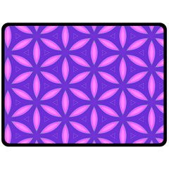 Pattern Texture Backgrounds Purple Double Sided Fleece Blanket (large) 