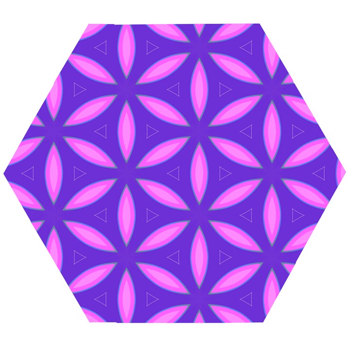 Pattern Texture Backgrounds Purple Wooden Puzzle Hexagon