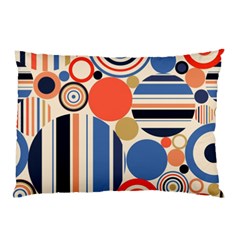 Geometric Abstract Pattern Colorful Flat Circles Decoration Pillow Case (two Sides) by Vaneshart