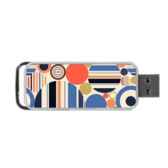 Geometric Abstract Pattern Colorful Flat Circles Decoration Portable Usb Flash (one Side) by Vaneshart