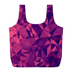 Triangulation Patterns Full Print Recycle Bag (l) by Vaneshart