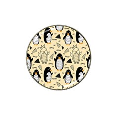 Hand Drawn Penguin Doodle Pattern Hat Clip Ball Marker (4 pack)