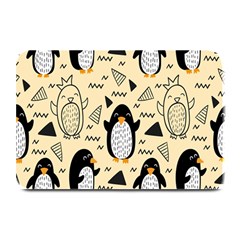 Hand Drawn Penguin Doodle Pattern Plate Mats