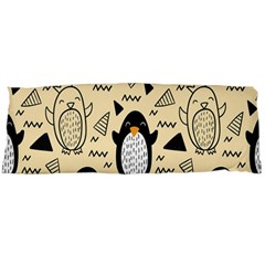 Hand Drawn Penguin Doodle Pattern Body Pillow Case (Dakimakura)