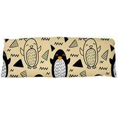 Hand Drawn Penguin Doodle Pattern Body Pillow Case Dakimakura (Two Sides)