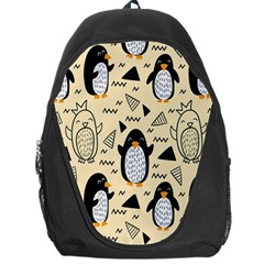 Hand Drawn Penguin Doodle Pattern Backpack Bag