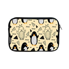 Hand Drawn Penguin Doodle Pattern Apple iPad Mini Zipper Cases