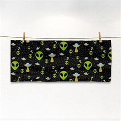 Alien Ufo Pattern Hand Towel by Vaneshart