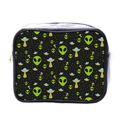 Alien Ufo Pattern Mini Toiletries Bag (one Side) by Vaneshart