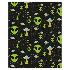 Alien Ufo Pattern Drawstring Bag (small) by Vaneshart