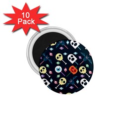 Halloween Candy Pattern Vector 1 75  Magnets (10 Pack)  by Vaneshart