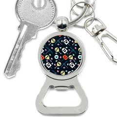 Halloween Candy Pattern Vector Bottle Opener Key Chain by Vaneshart