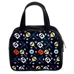 Halloween Candy Pattern Vector Classic Handbag (two Sides) by Vaneshart