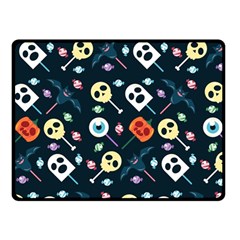 Halloween Candy Pattern Vector Fleece Blanket (small) by Vaneshart