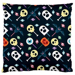 Halloween Candy Pattern Vector Standard Flano Cushion Case (one Side) by Vaneshart