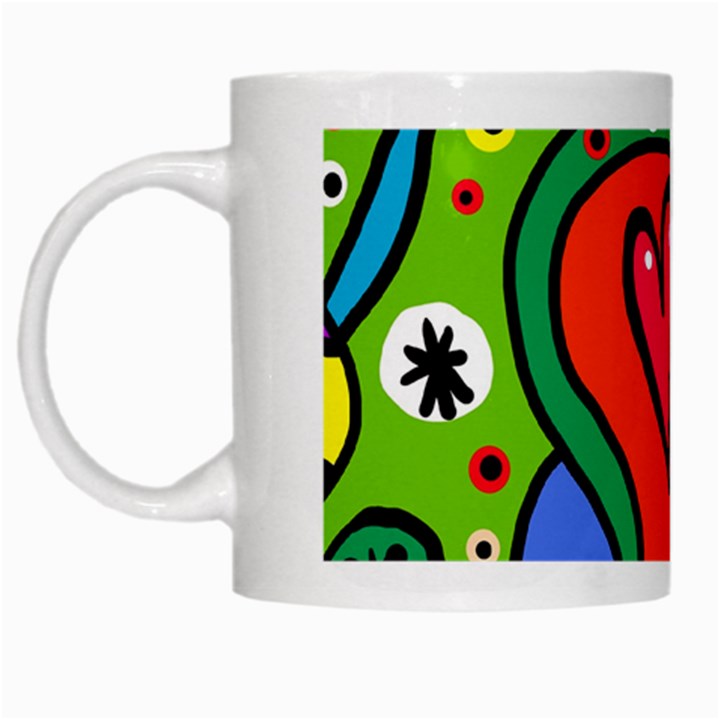 Seamless Doodle White Mugs