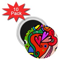 Seamless Doodle 1.75  Magnets (10 pack) 