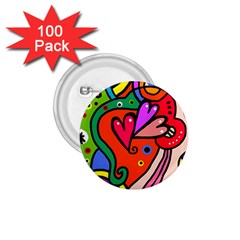 Seamless Doodle 1.75  Buttons (100 pack) 