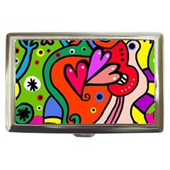 Seamless Doodle Cigarette Money Case