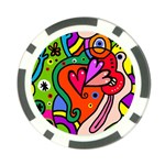 Seamless Doodle Poker Chip Card Guard Front