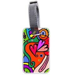 Seamless Doodle Luggage Tag (two sides)