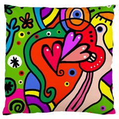 Seamless Doodle Large Cushion Case (One Side)