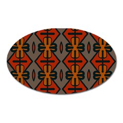 Seamless Digitally Created Tilable Abstract Pattern Oval Magnet by Vaneshart